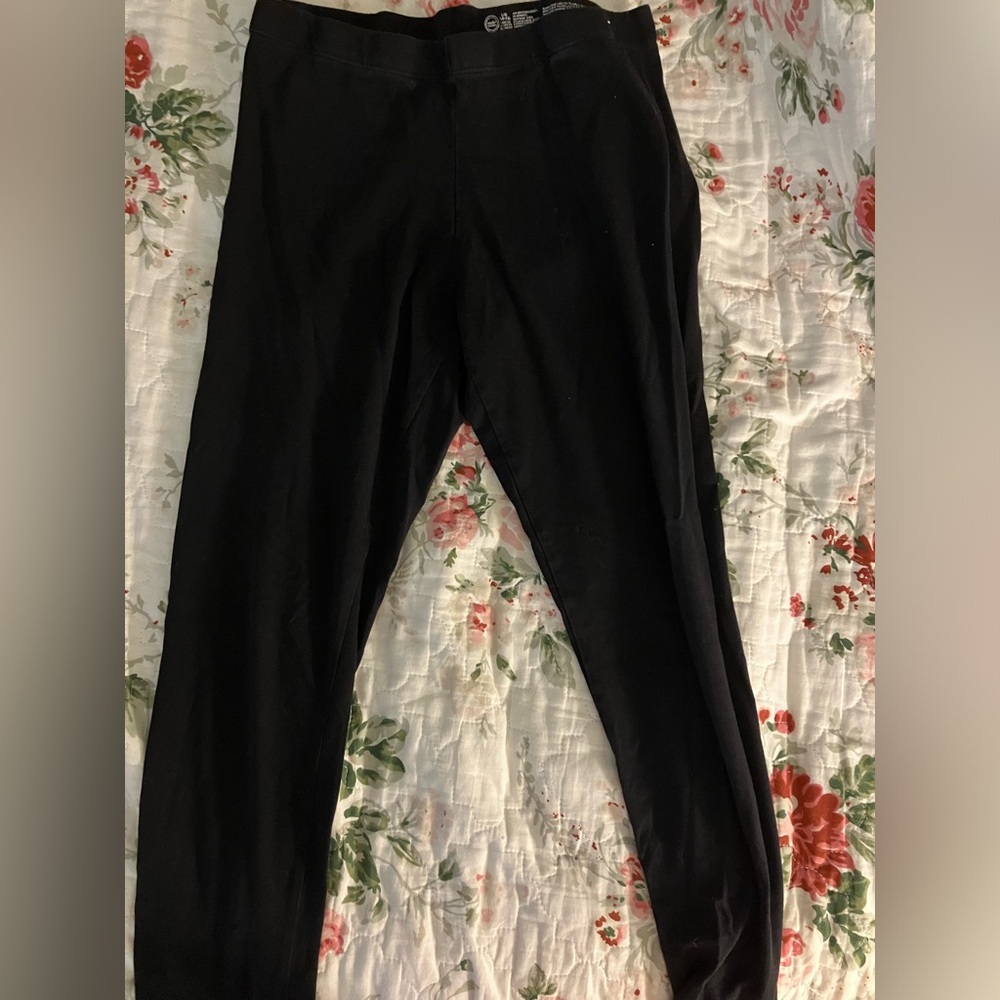 wonder nation black leggings active fitness wear xxs